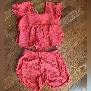 Anthropologie two-piece shorts set | XS